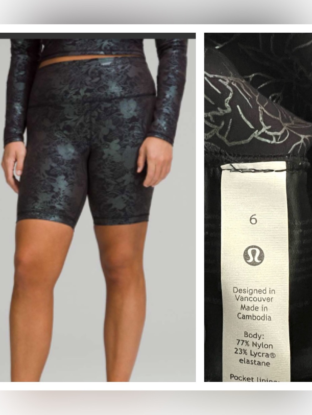 Lululemon Wunder Train High Rise Short Foil NWOT
